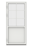 Original Alu 100, altandörr med fyllning utsida stängd SP3:1